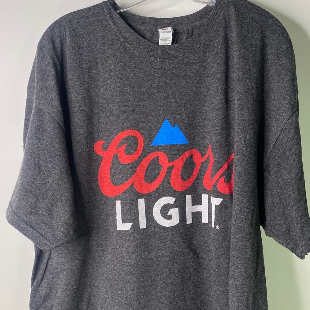Coors Light Charcoal Short Sleeve Tee Men’s Size XL - 1094